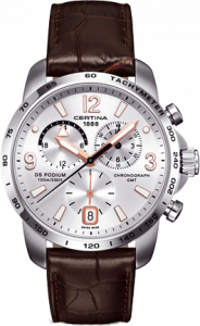 Certina DS Podium Big Size Chrono GMT Silver
